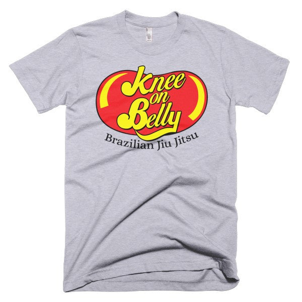 mens knee on belly tee