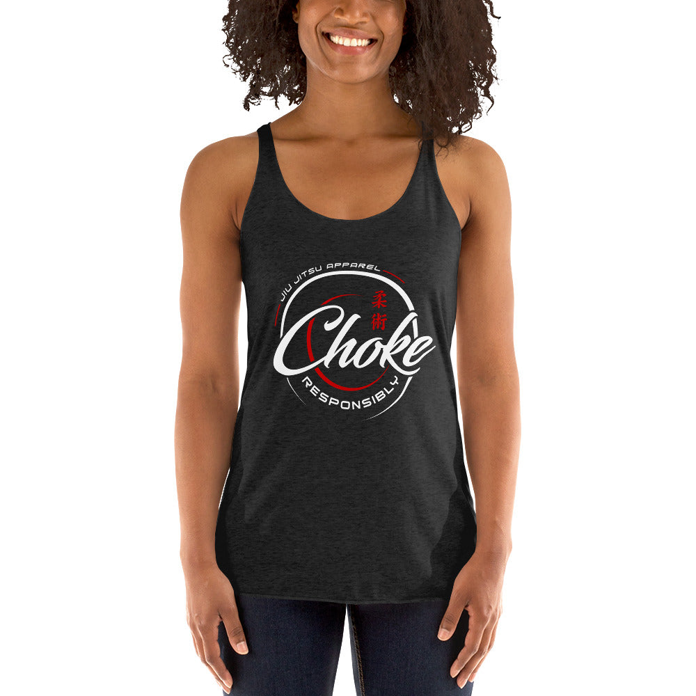 Choke Responsibly Logo'd Jiu Jitsu Racerback Tank