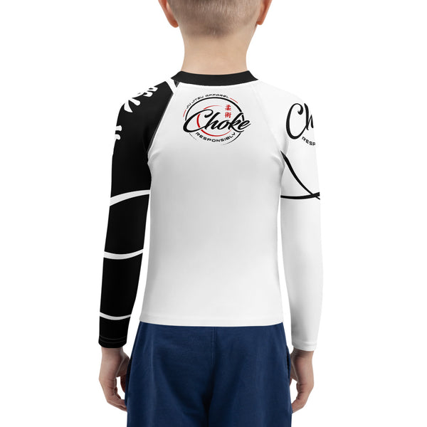 kids grappling rash guard