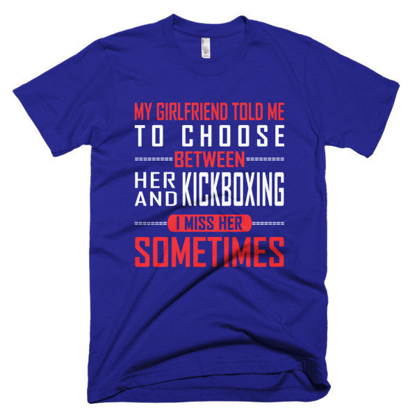 girlfriend or kickboxing tee