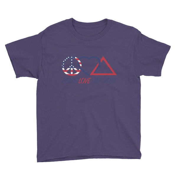 kids peace love bjj tee