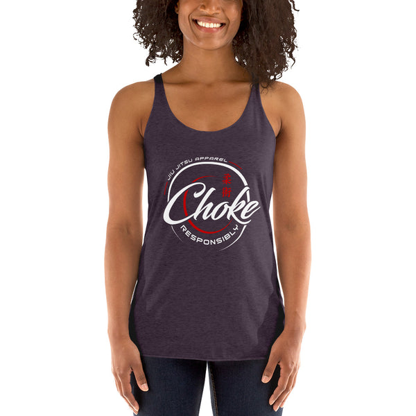 Choke Responsibly Logo'd Jiu Jitsu Racerback Tank