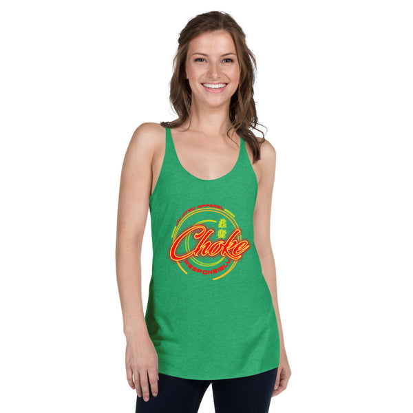 Choke Responsibly Neon Women's Racerback Tank