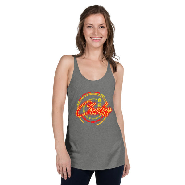 Choke Responsibly Neon Women's Racerback Tank