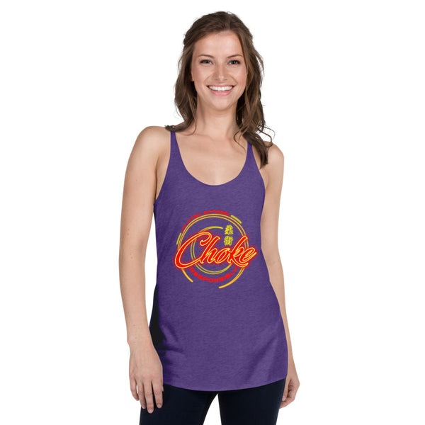 Choke Responsibly Neon Women's Racerback Tank