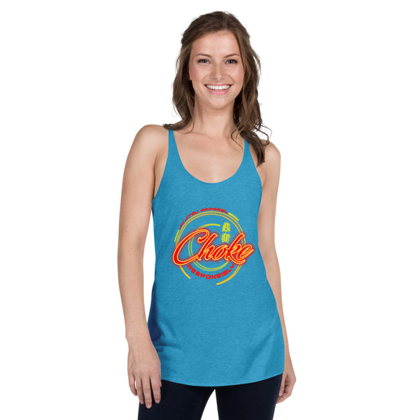 Choke Responsibly Neon Women's Racerback Tank