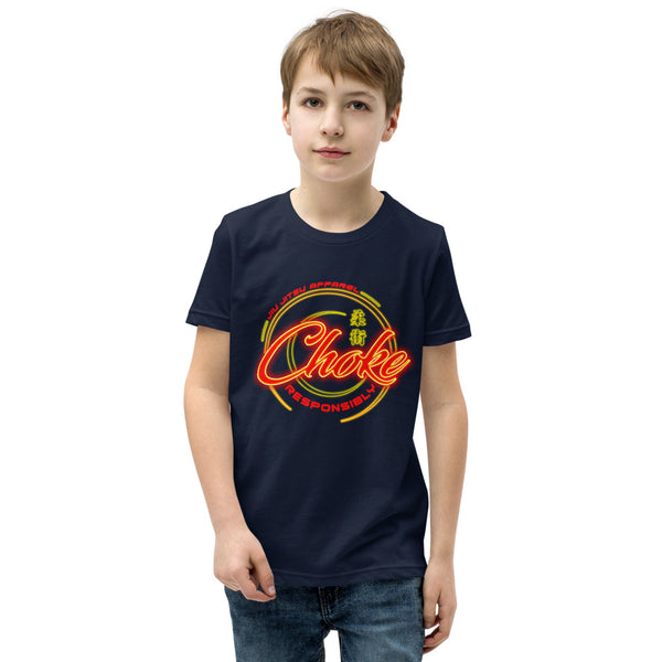 Choke Responsibly Neon Youth Short Sleeve T-Shirt