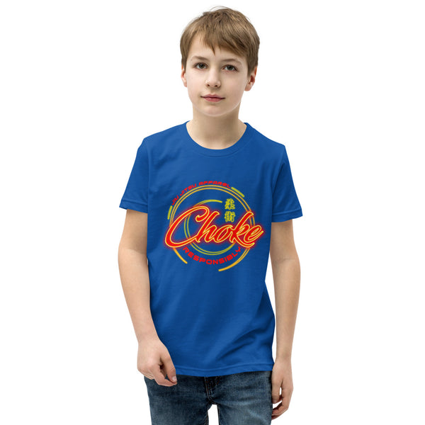 Choke Responsibly Neon Youth Short Sleeve T-Shirt