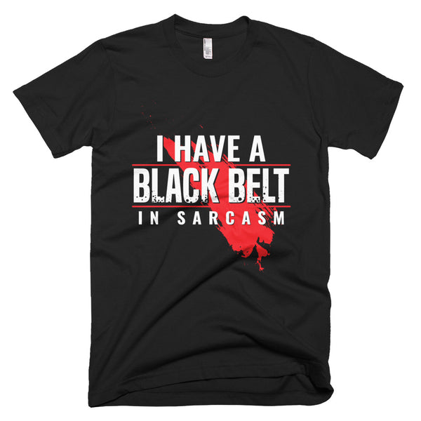 men's black belt tees