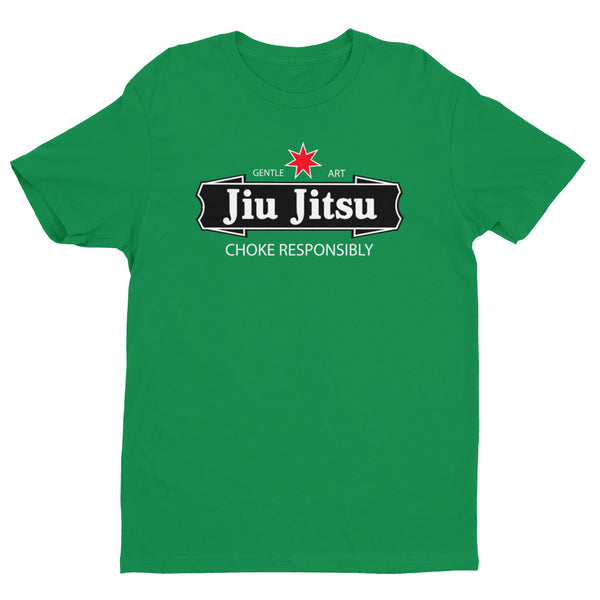 Jiu Jitsu - Choke Responsibly - Green Short sleeve men's t-shirt
